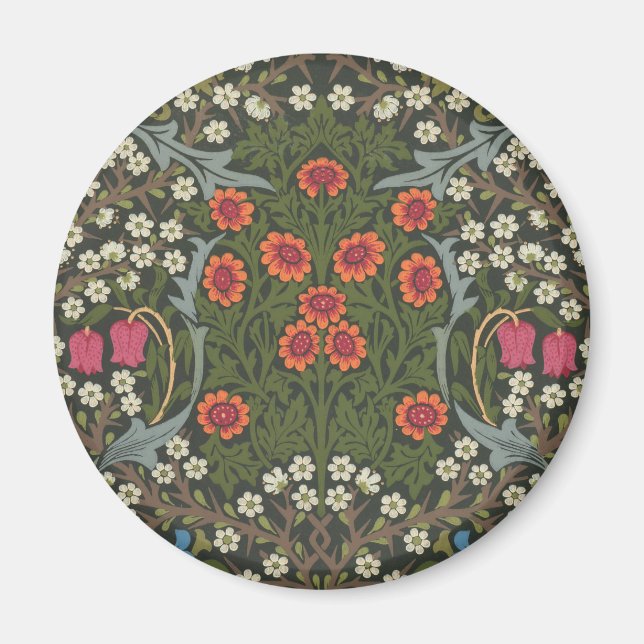 William Morris Blackthorn Garden Flower Classic Magnet (Front)