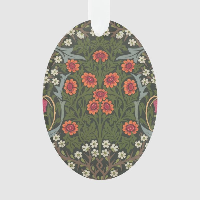 William Morris Blackthorn Garden Flower Classic Ornament (Front)