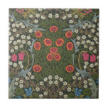 William Morris Blackthorn Garden Flower Classic Tile<br><div class="desc">This blackthorn botanical flower design is based on the classic William Morris blackthorn wallpaper pattern which was created in 1892 by J.H. Deale for Morris & Co. The ornate flower design is a gorgeous classic botanical pattern with an elegant décor touch.</div>