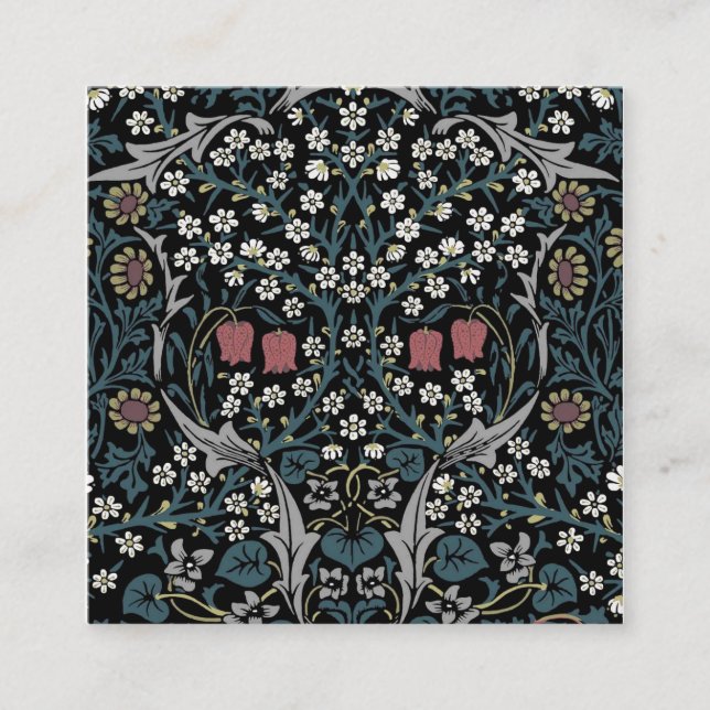 William Morris Blackthorn Square Business Card (Front)