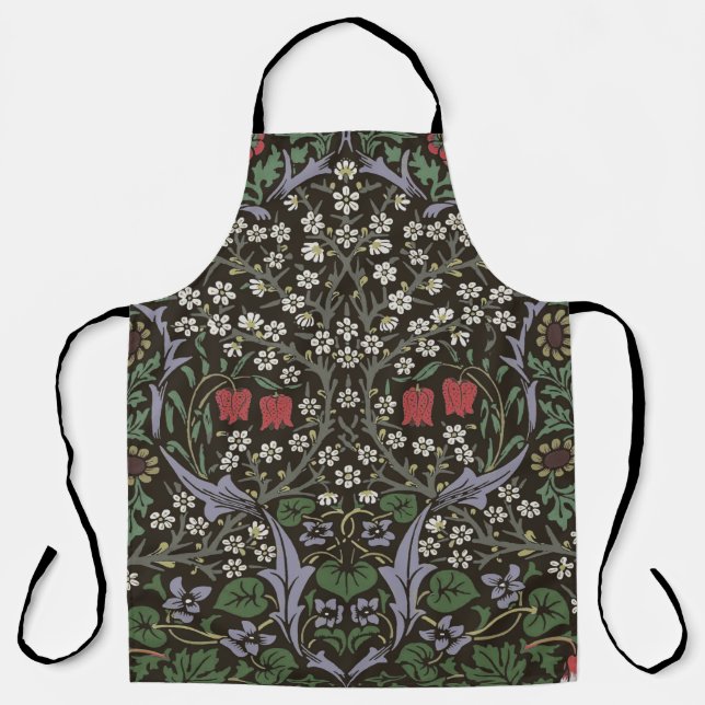 William Morris Blackthorn Tapestry Floral Apron (Front)