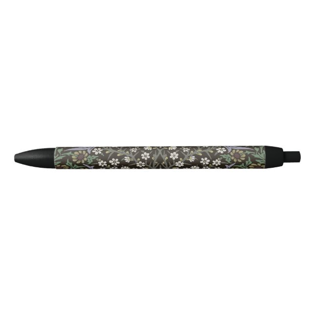 William Morris Blackthorn Tapestry Floral Black Ink Pen (Front)