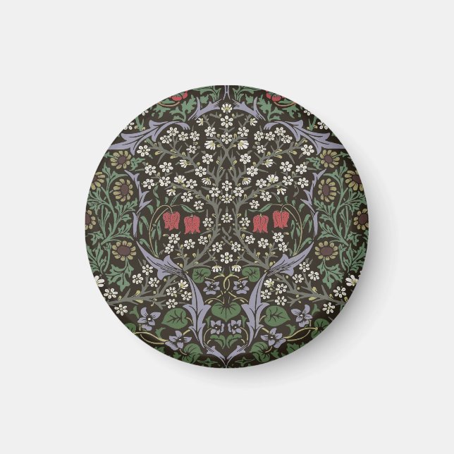 William Morris Blackthorn Tapestry Floral Magnet (Front)