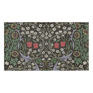 William Morris Blackthorn Tapestry Floral Name Tag