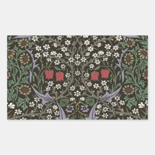 William Morris Blackthorn Tapestry Floral Rectangular Sticker