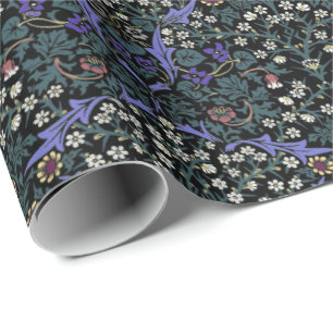 William Morris Blackthorn Victorian Wallpaper Wrapping Paper
