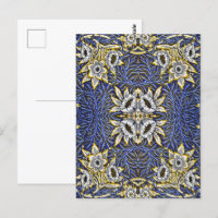 William Morris Blue and Gold Tulip Willow Design