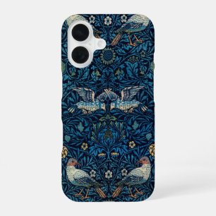 William Morris Blue Birds Floral Tapestry Classic iPhone 16 Case