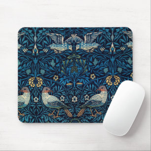 William Morris Blue Birds Floral Tapestry Classic Mouse Mat