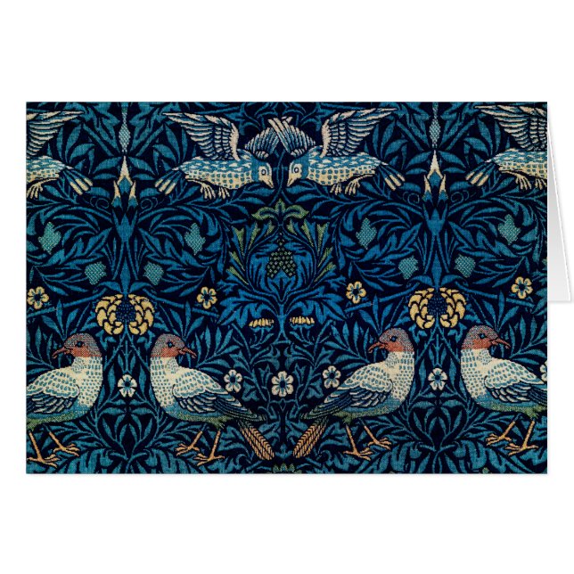 William Morris Blue Birds Tapestry Classic (Front Horizontal)