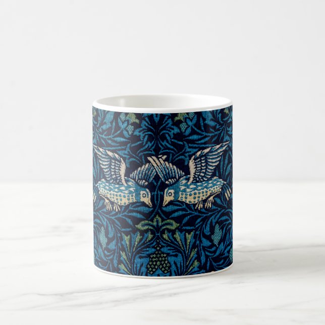 William Morris Blue Birds Tapestry Classic Coffee Mug (Center)