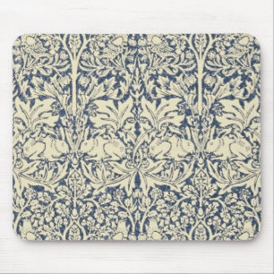 William Morris ,Blue grey ,pattern,art nouveau Mouse Mat