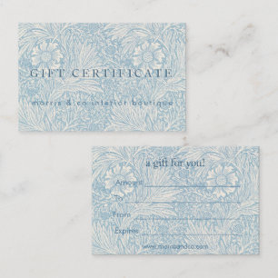 William Morris - Blue Marigold Gift Certificate