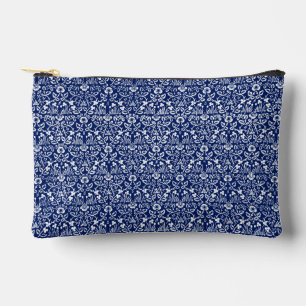 William Morris blue vintage art Accessory Pouch