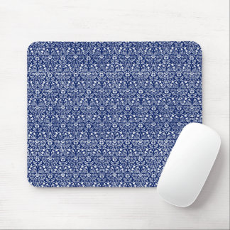 William Morris blue vintage pattern aesthetic Mouse Mat