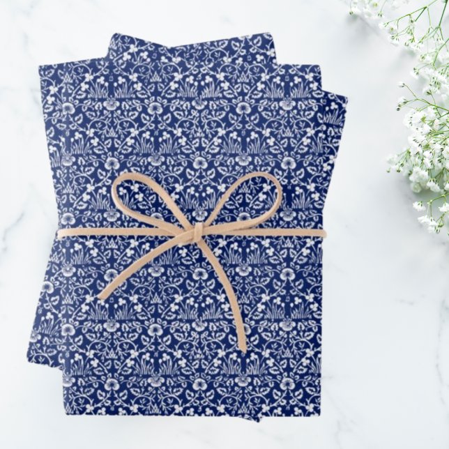 William Morris blue wrapping paper  (Creator Uploaded)