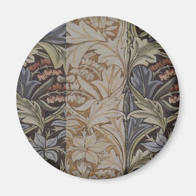 William Morris Bluebell Botanical Magnet (Front)