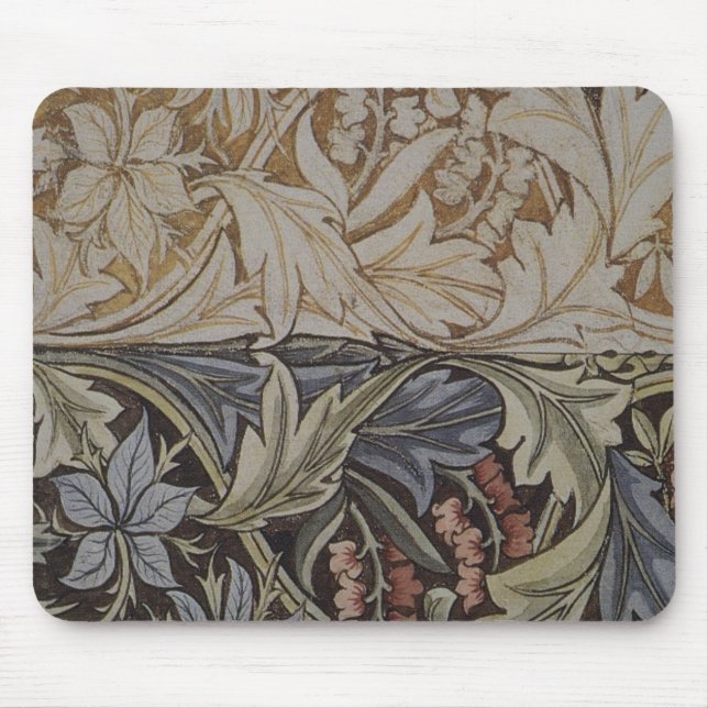 William Morris Bluebell Botanical Mouse Mat (Front)