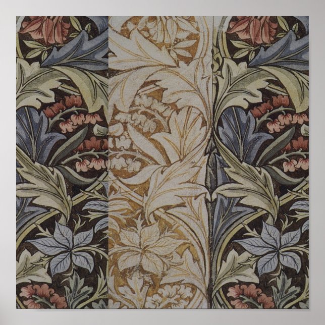 William Morris Bluebell Botanical Poster (Front)