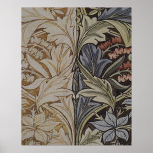 William Morris Bluebell Botanical Poster