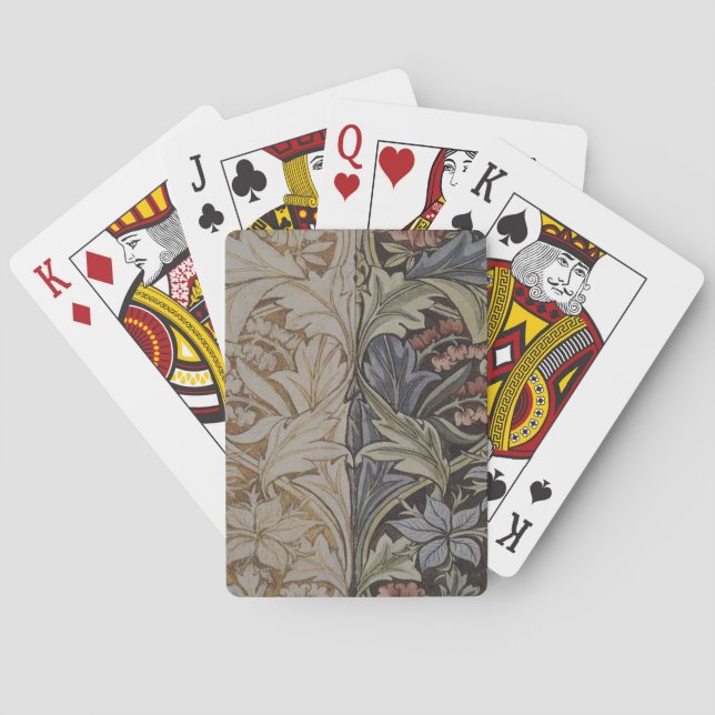 William Morris Bluebell Tapestry Botanical Classic Playing Cards (Back)