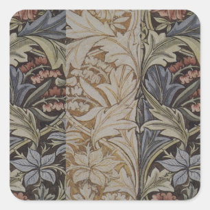 William Morris Bluebell Tapestry Botanical Classic Square Sticker