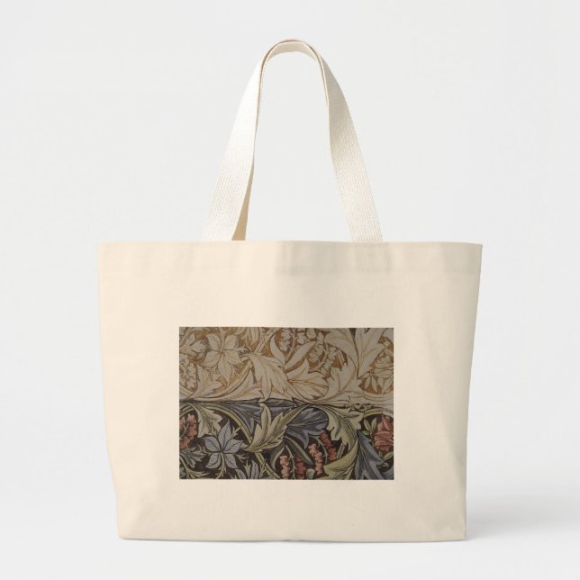 William Morris Bluebell Tapestry Design Large Tote Bag (Front)