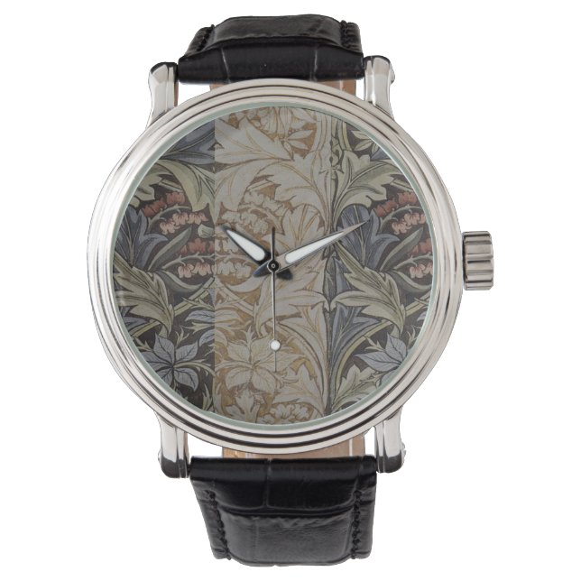 William Morris Bluebell Tapestry Design Watch (Front)