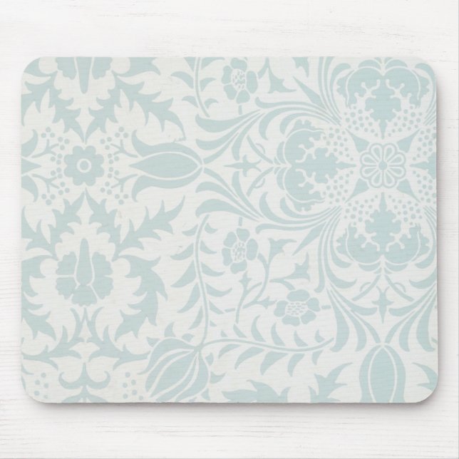 William Morris Borage Ceiling Paper in Blue Mouse Mat (Front)