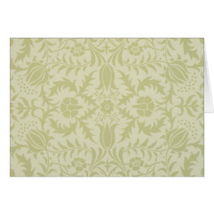 William Morris Borage vintage soft green damask