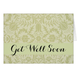 William Morris Borage vintage soft green damask