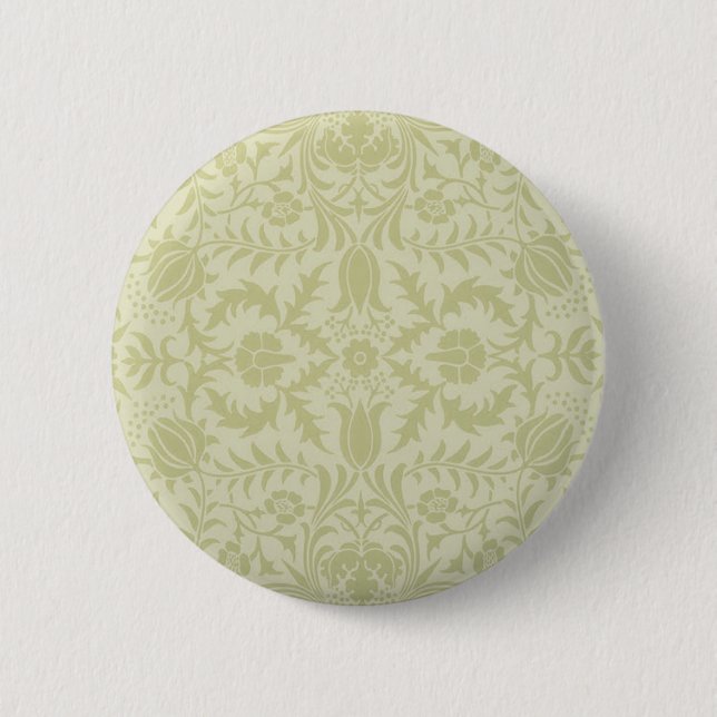William Morris Borage Wedding Soft Green 6 Cm Round Badge (Front)