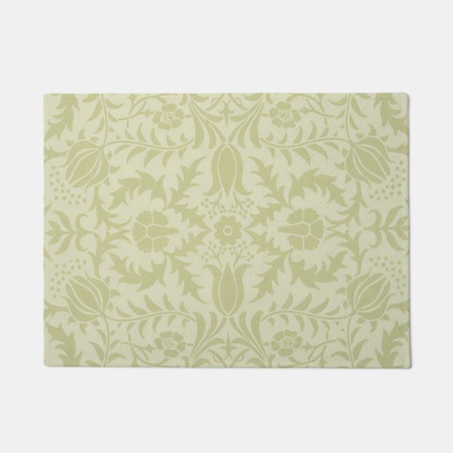 William Morris Borage Wedding Soft Green Doormat (Front)