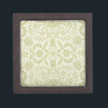 William Morris Borage Wedding Soft Green Jewellery Box<br><div class="desc">This beautiful antique pattern is based on the William Morris Borage wallpaper design from the mid 1800s. A lovely pattern for soft and beautiful gifts,  traditional weddings and celebrations,  it's subtle and gorgeous.</div>