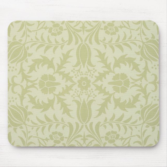 William Morris Borage Wedding Soft Green Mouse Mat (Front)
