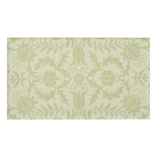 William Morris Borage Wedding Soft Green Name Tag (Front)