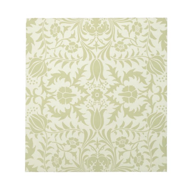 William Morris Borage Wedding Soft Green Notepad (Front)