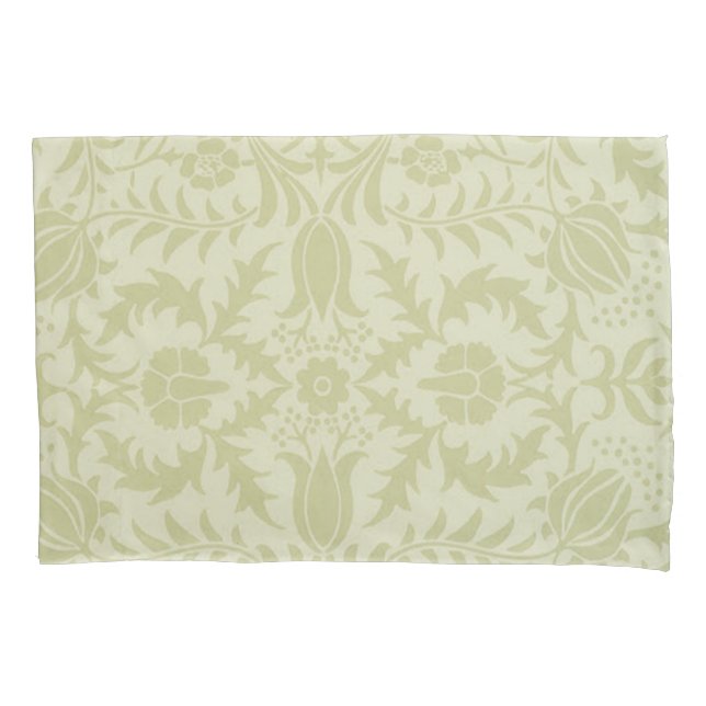 William Morris Borage Wedding Soft Green Pillowcase (Front)