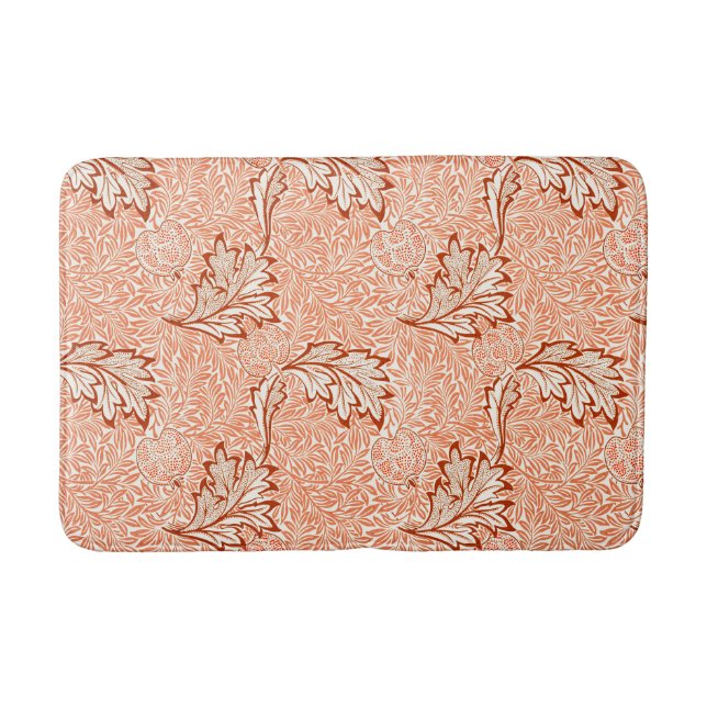 William Morris Botanical Apple Design Bath Mat (Front)