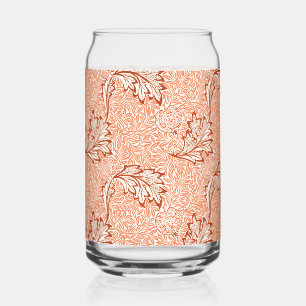 William Morris Botanical Apple Design Can Glass