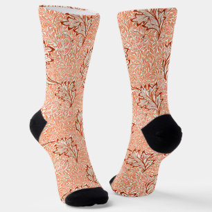 William Morris Botanical Apple Design Socks