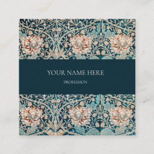 WILLIAM MORRIS BOTANICAL PATTERN BUSINESS CARD