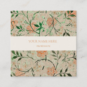 WILLIAM MORRIS BOTANICAL PATTERN BUSINESS CARD