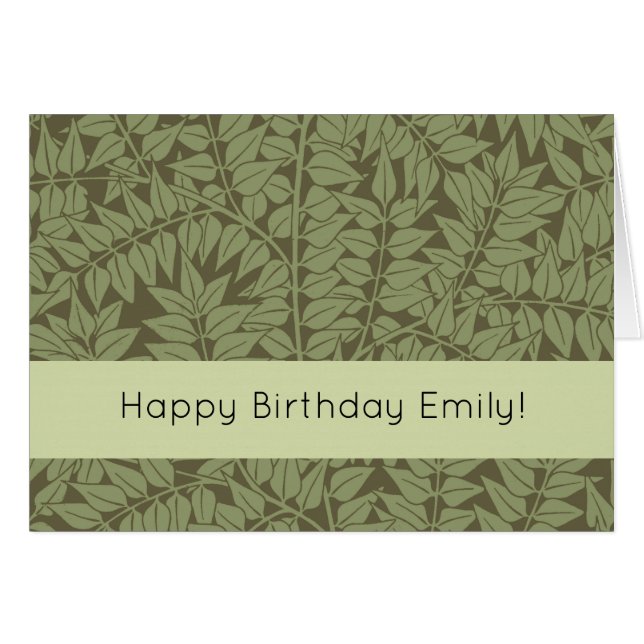 William Morris Branch Leaves Wallpaper (Front Horizontal)