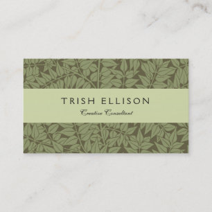 William Morris Branch Leaves Wallpaper Business Card