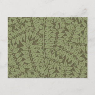 William Morris Branch Leaves Wallpaper Postcard