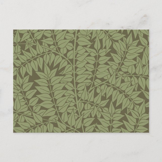 William Morris Branch Leaves Wallpaper Postcard (Front)