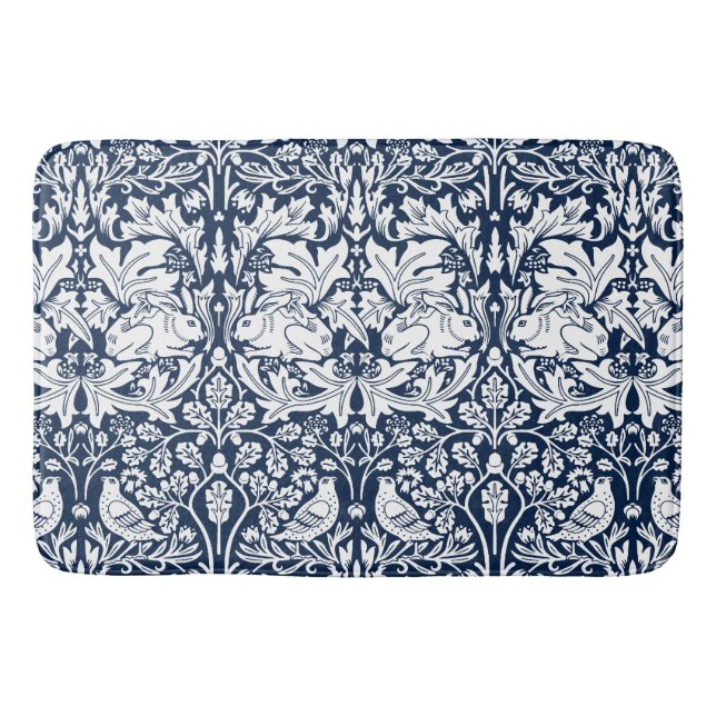 William Morris Brer Rabbit Pattern  Bath Mat (Front)