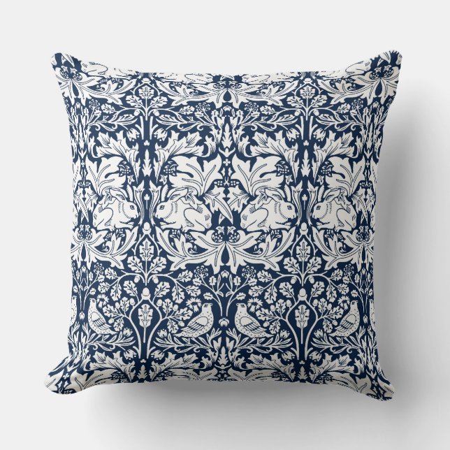 William Morris Brer Rabbit Pattern  Cushion (Front)