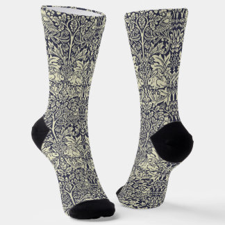 William Morris Brer Rabbit Vintage Blue Pattern Socks